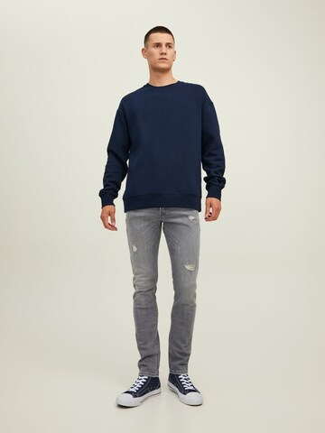 Sweat-shirt 'Star' JACK & JONES en bleu