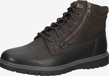 GEOX Lace-Up Boots 'Ghiacciaio' in Brown: front