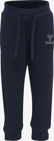 Hummel Tapered Pants in Blue: front