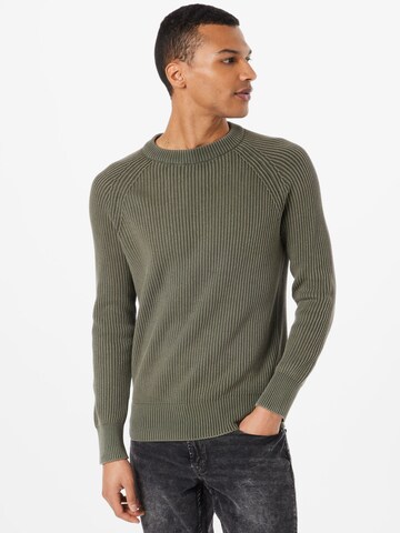 Key Largo Pullover 'FIREFIGHTER' in Grün: predná strana