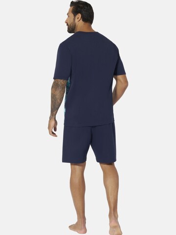 Jan Vanderstorm Schlafanzug 'Audun' in Schwarz