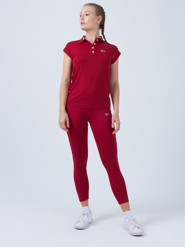 SPORTKIND Funktionsshirt 'Polo Shirt Loose-Fit'‌‌‌‌‌‌‌‌ in Rot: Vorderseite