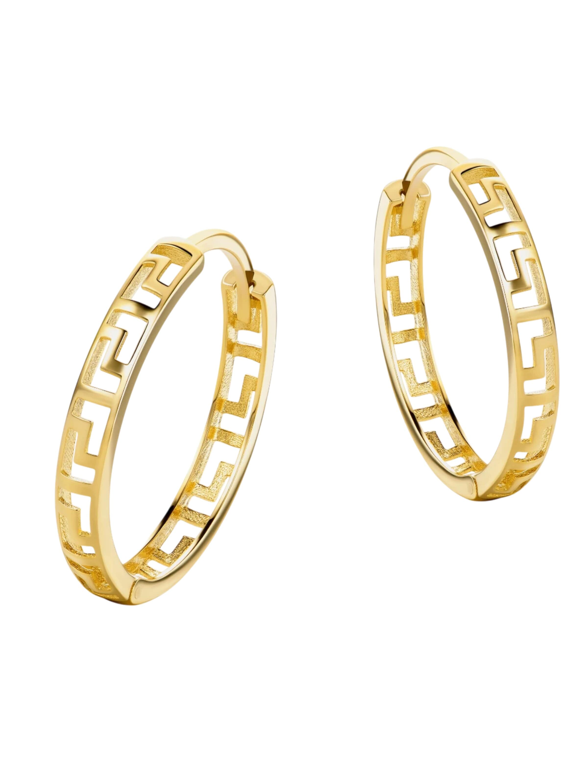 Cercei 'Ohrringe aus 375 Gelbgold' de la DIAMANT LETERNEL pe galben: față