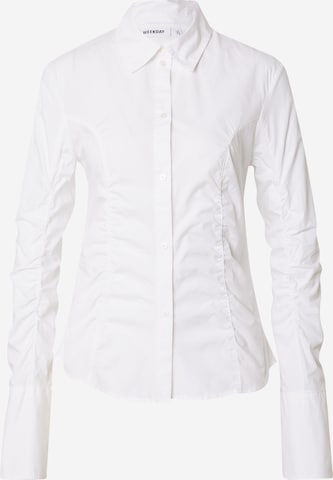 WEEKDAY Pusero värissä valkoinen: etupuoli