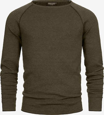 INDICODE JEANS Pullover ' Camilo ' in Grün: Vorderseite