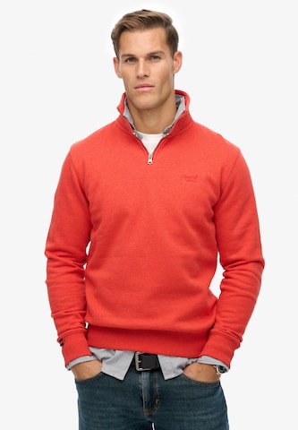 Sweat-shirt 'Essential' Superdry en orange : devant