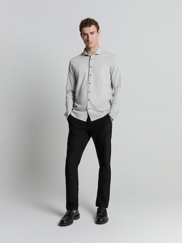 No Excess Regular Fit Hemd in Grau