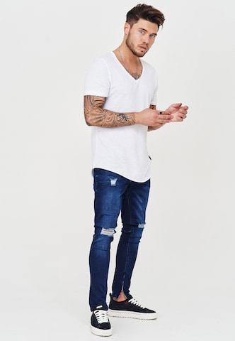 behype Slimfit Jeanshose 'SPIKE' in Blau