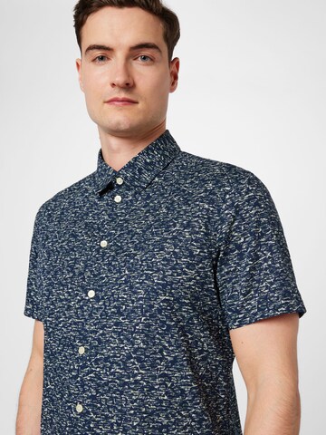 Casual Friday Regular fit Button Up Shirt 'Anton' in Blue