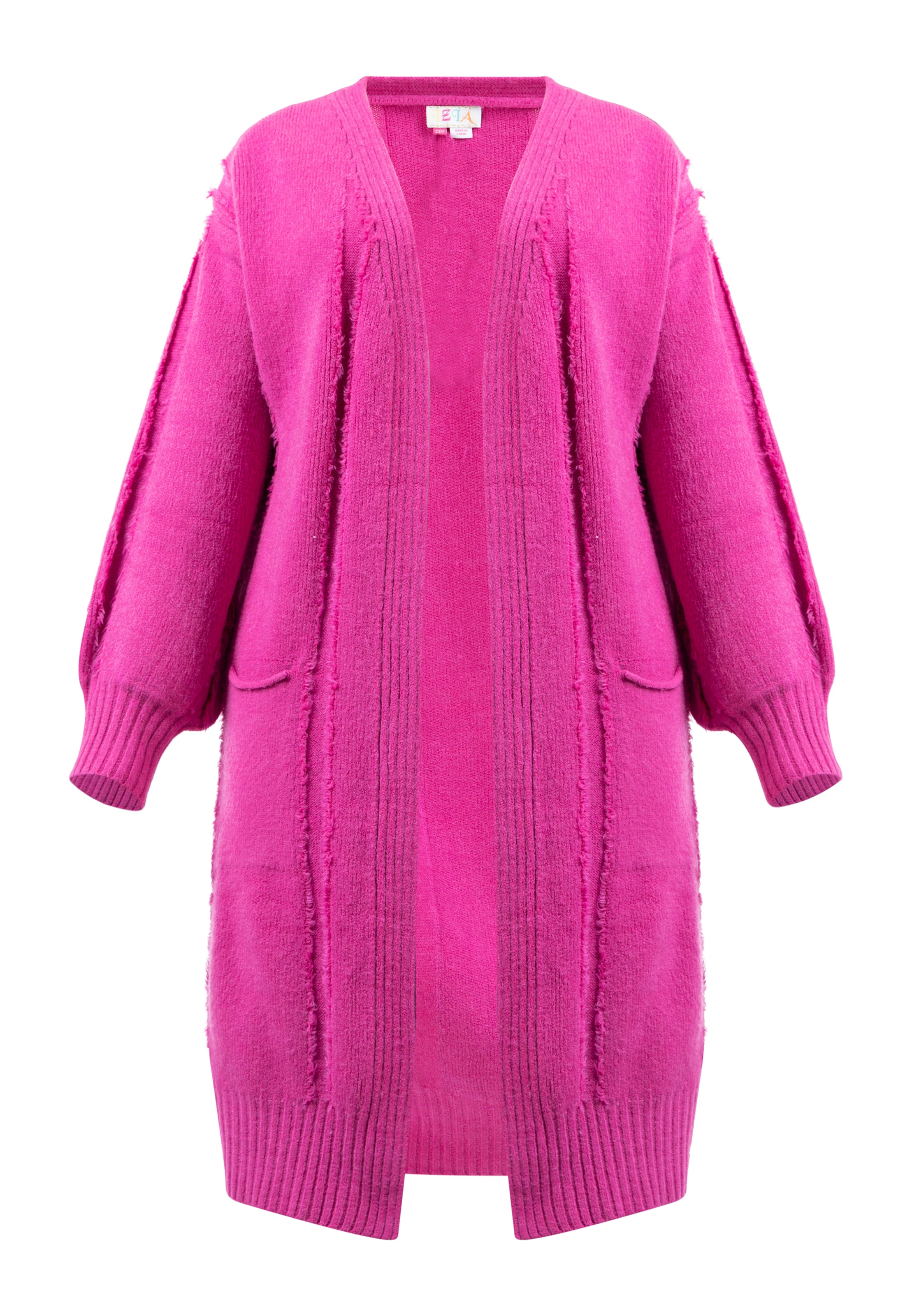 IZIA Neuletakki värissä vaaleanpunainen: etupuoli