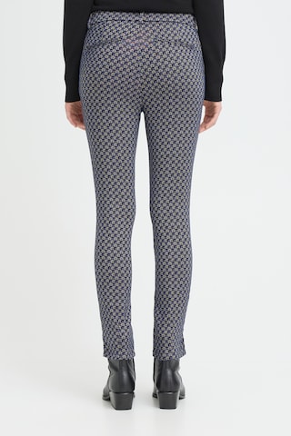 Pulz Skinny Pleated Pants 'PZCally' in Blue