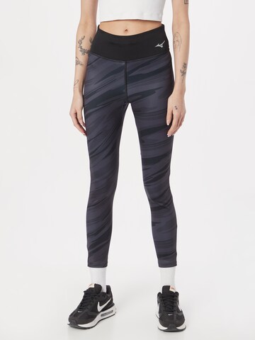 Skinny Pantalon de sport MIZUNO en noir : devant