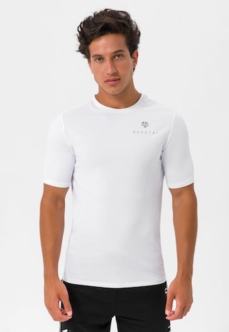 MOROTAI - Camiseta funcional en blanco: frente