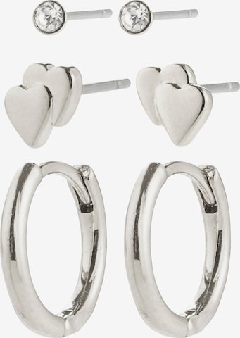 sidabrinė Pilgrim Auskarai 'Halo': priekis