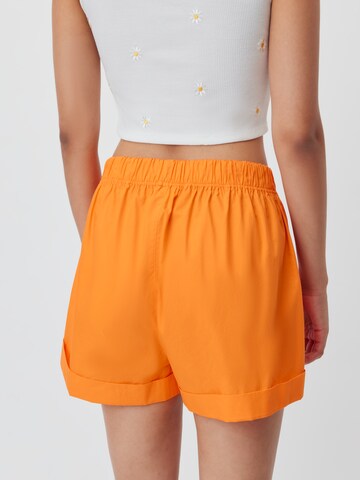 LeGer by Lena Gercke Wide Leg Shorts 'Bibiane' in Orange