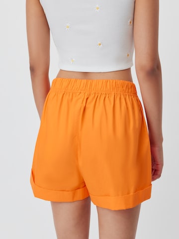 LeGer by Lena Gercke Wide Leg Shorts 'Bibiane' in Orange