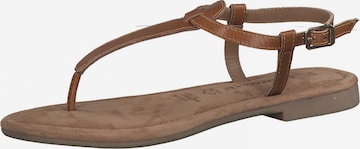 TAMARIS T-Bar Sandals in Brown: front