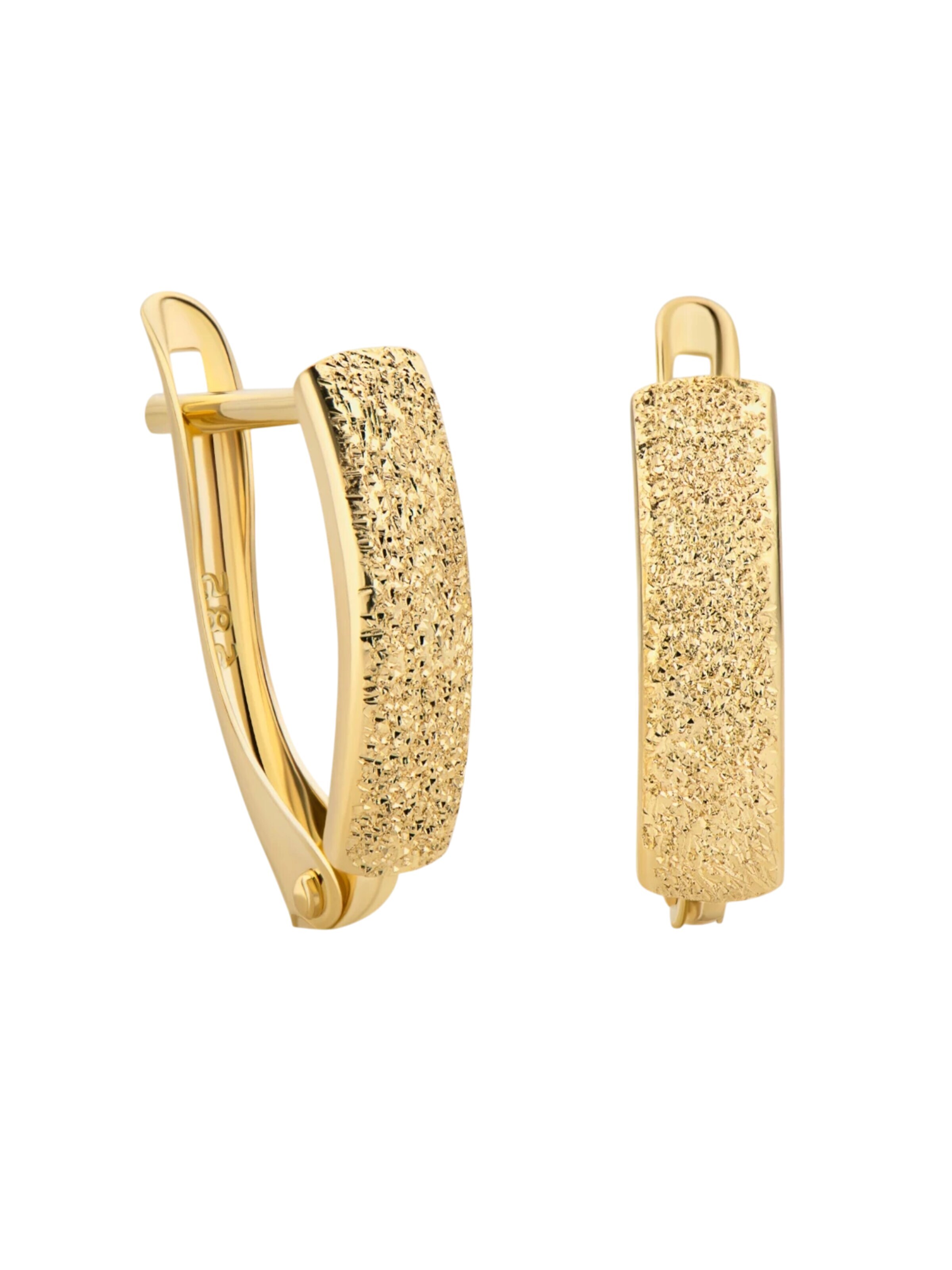 DIAMANT LETERNEL Earrings 'Ohrringe aus 585 Gelbgold' in Yellow: front
