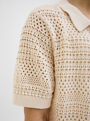 Jack & Jones Premium Comfort Fit Cardigan 'JPRBluwilmer' i hvid