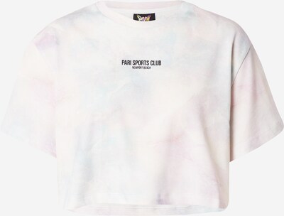 PARI T-Shirt 'SPORTS CLUB' in pastellblau / pastelllila / weiß, Produktansicht
