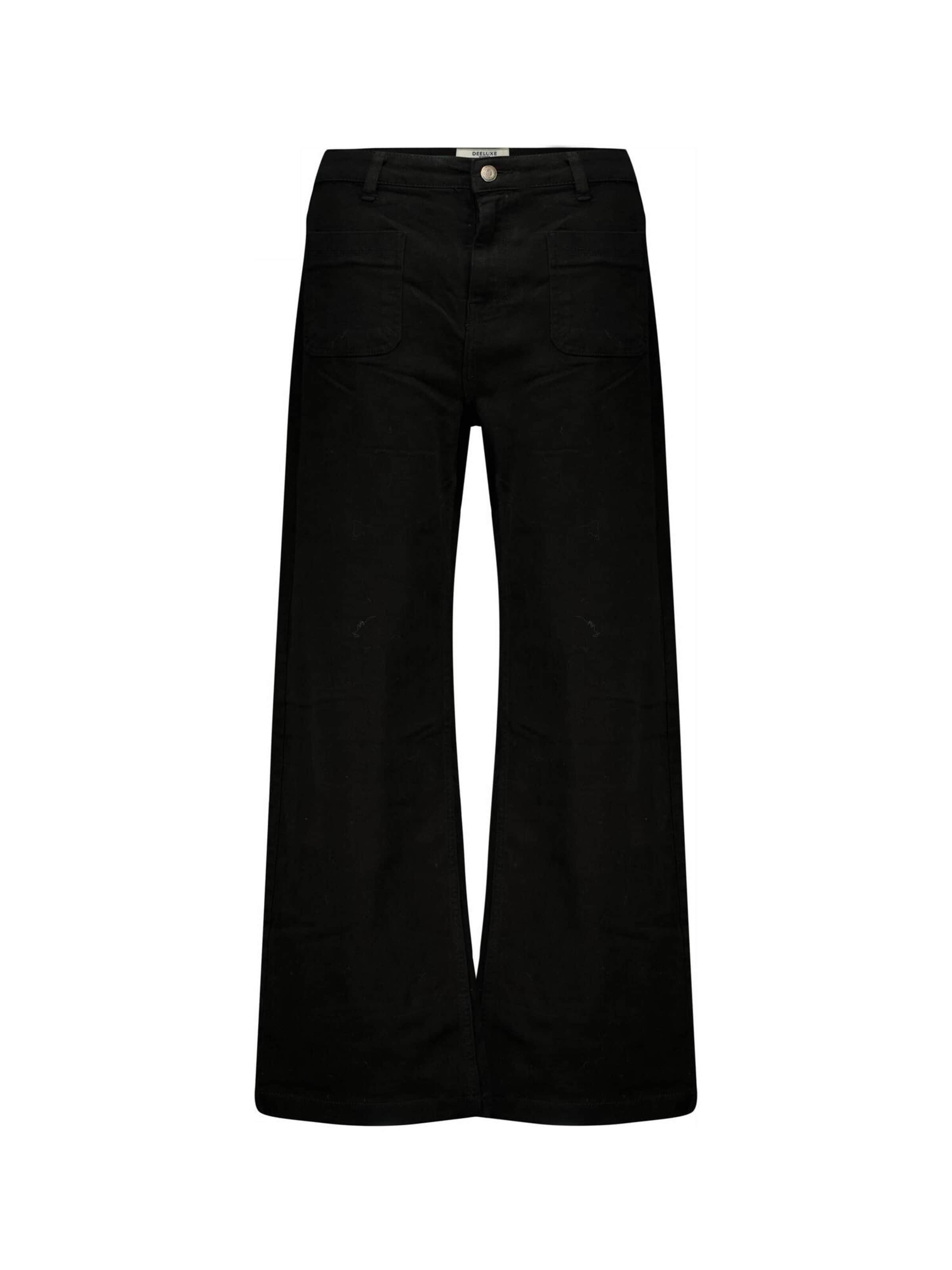 Deeluxe Loosefit Jeans in Zwart: voorkant