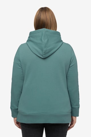 Ulla Popken Sweatjacke  (GOTS) in Grün