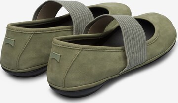 CAMPER Ballet Flats with Strap 'Right Nina' in Green