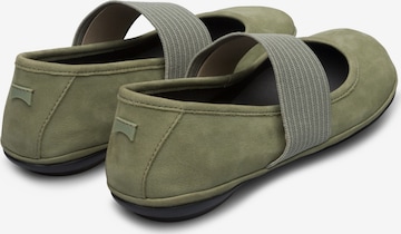 CAMPER Ballet Flats with Strap 'Right Nina' in Green