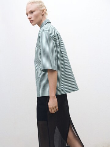MANGO Bluse 'Serena' in Grün