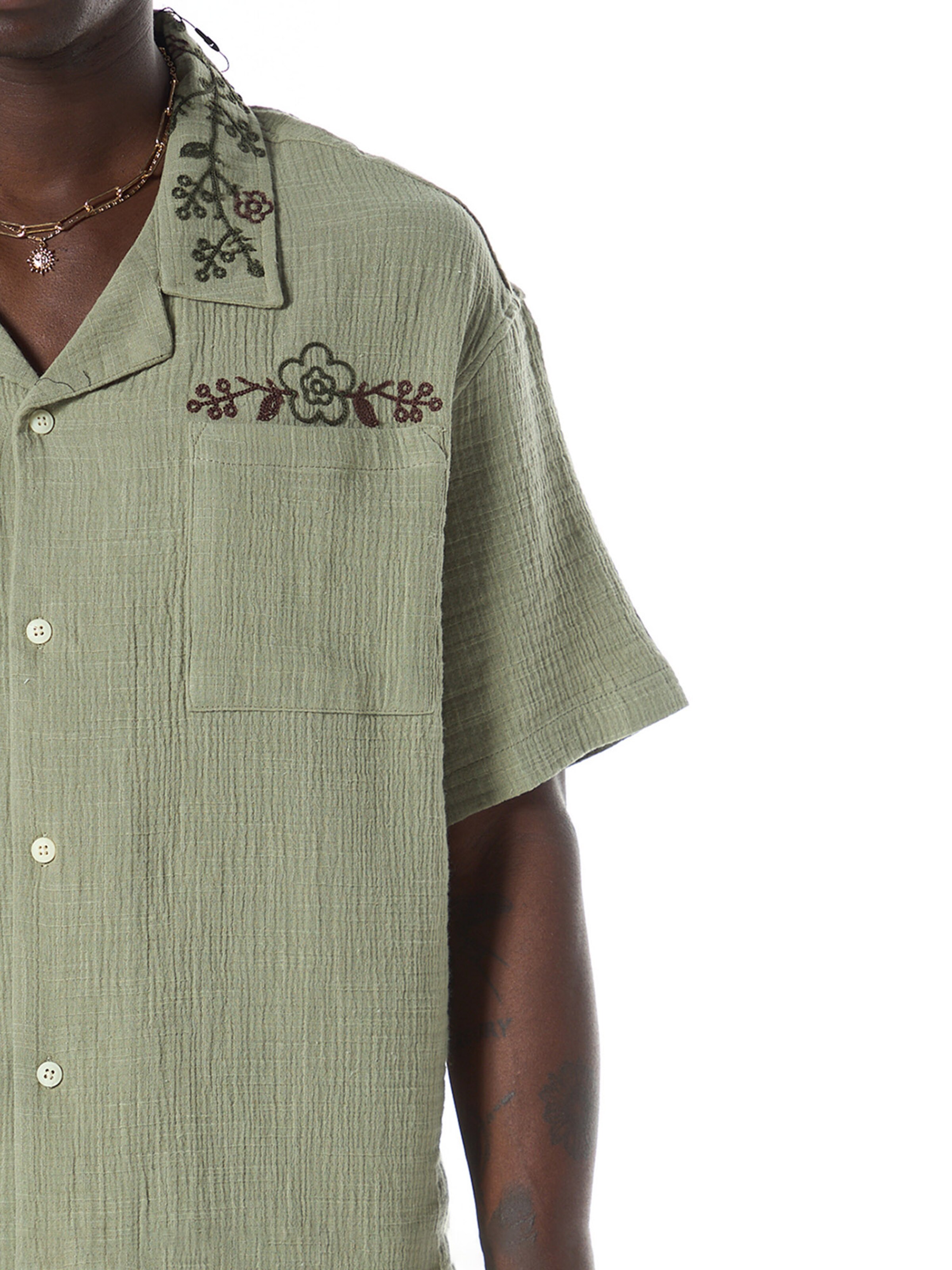 VAMOS CLO Comfort fit Overhemd in Groen