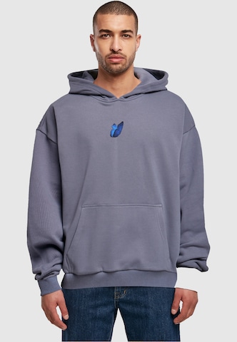 MT Upscale - Sweatshirt 'Le Papillon' em azul: frente