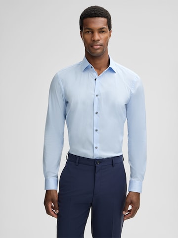 STRELLSON Slim fit Zakelijk overhemd 'Santos' in Blauw