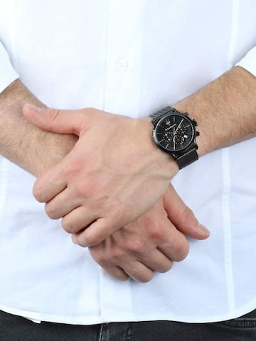 Maserati Analoog horloge in Zwart: voorkant