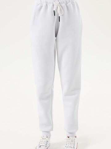 LOUIS LECLER Slimfit Broek 'Sasha' in Wit