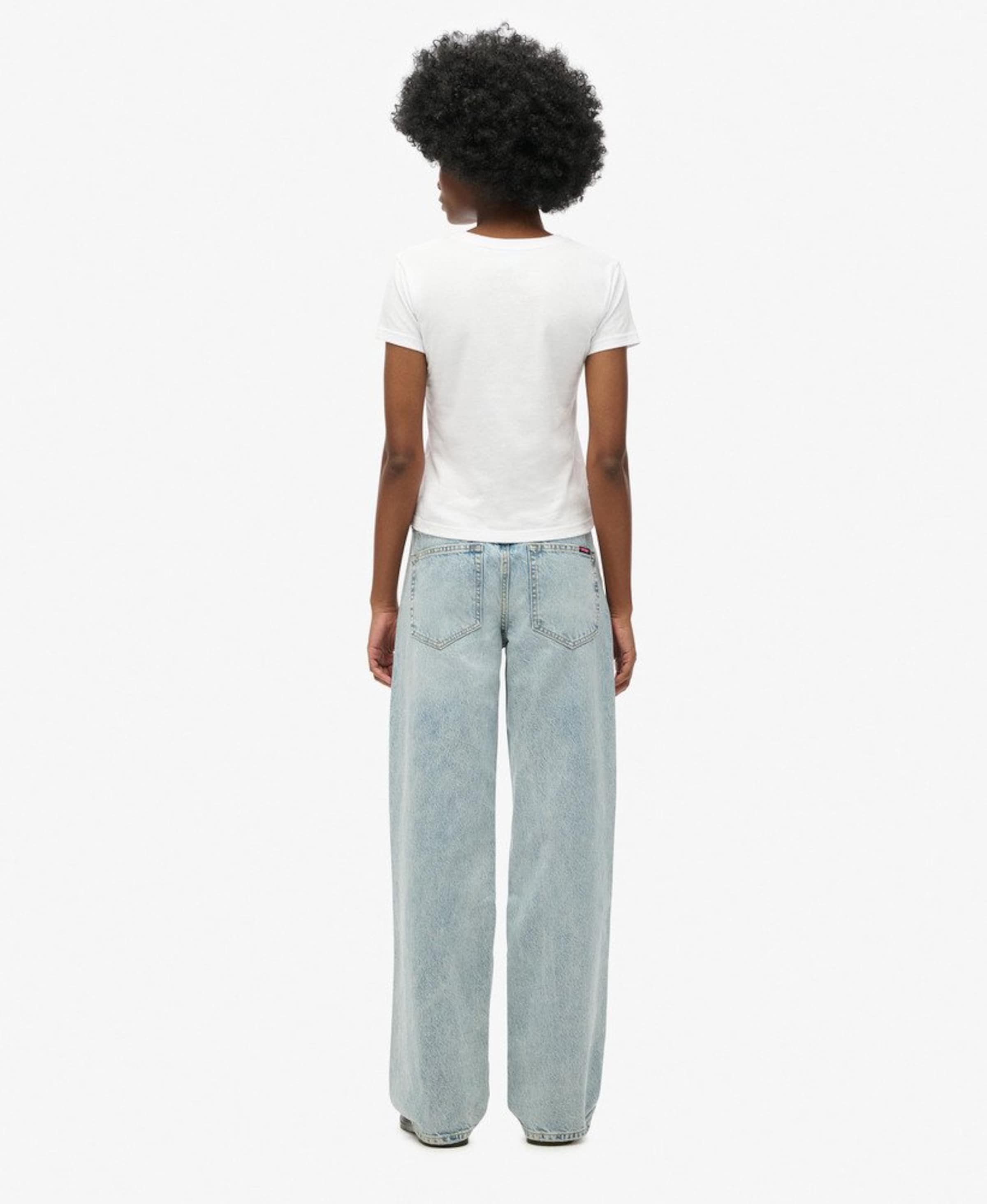 Superdry & Co Loosefit Jeans in Blauw