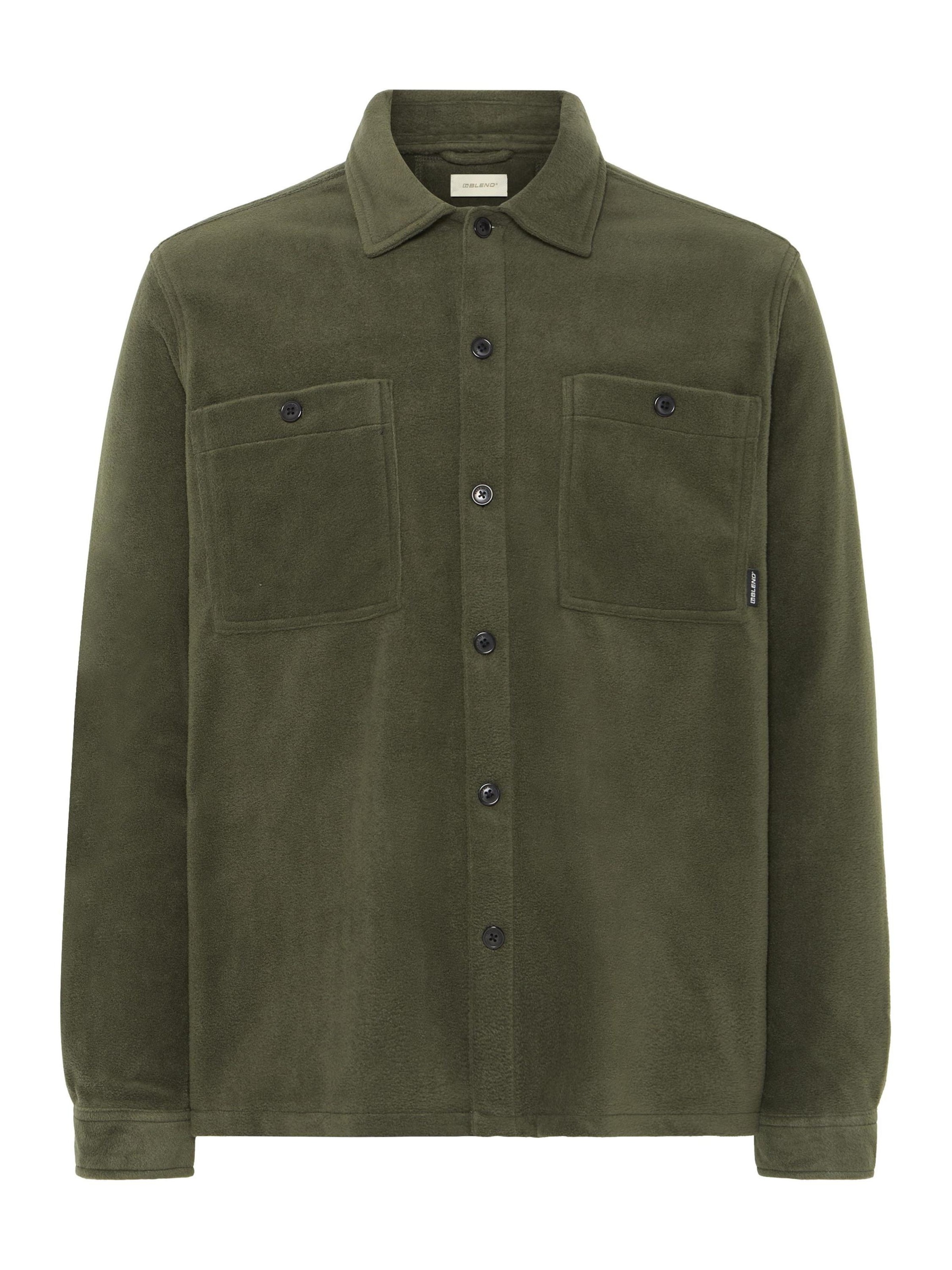 BLEND - Casaco meia-estação ' BHDIRK ' em verde: frente