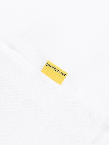 T-Shirt 'Pacifique Sun' Pacifique Sud en blanc