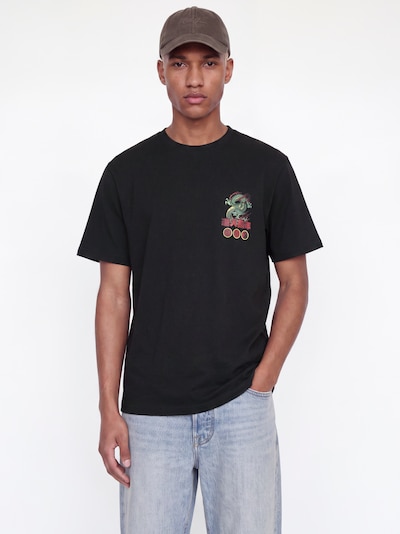 JACK & JONES T-Shirt 'JORJAPAN' en XS en jaune clair / vert / rouge carmin / noir, Vue avec produit