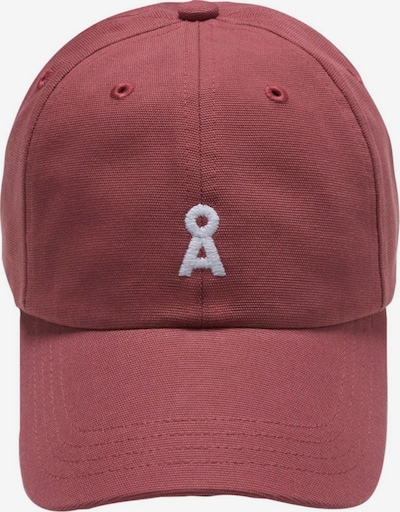 ARMEDANGELS Cap 'Yenaas Bold' in 55-60 in Cherry red / White, Item view