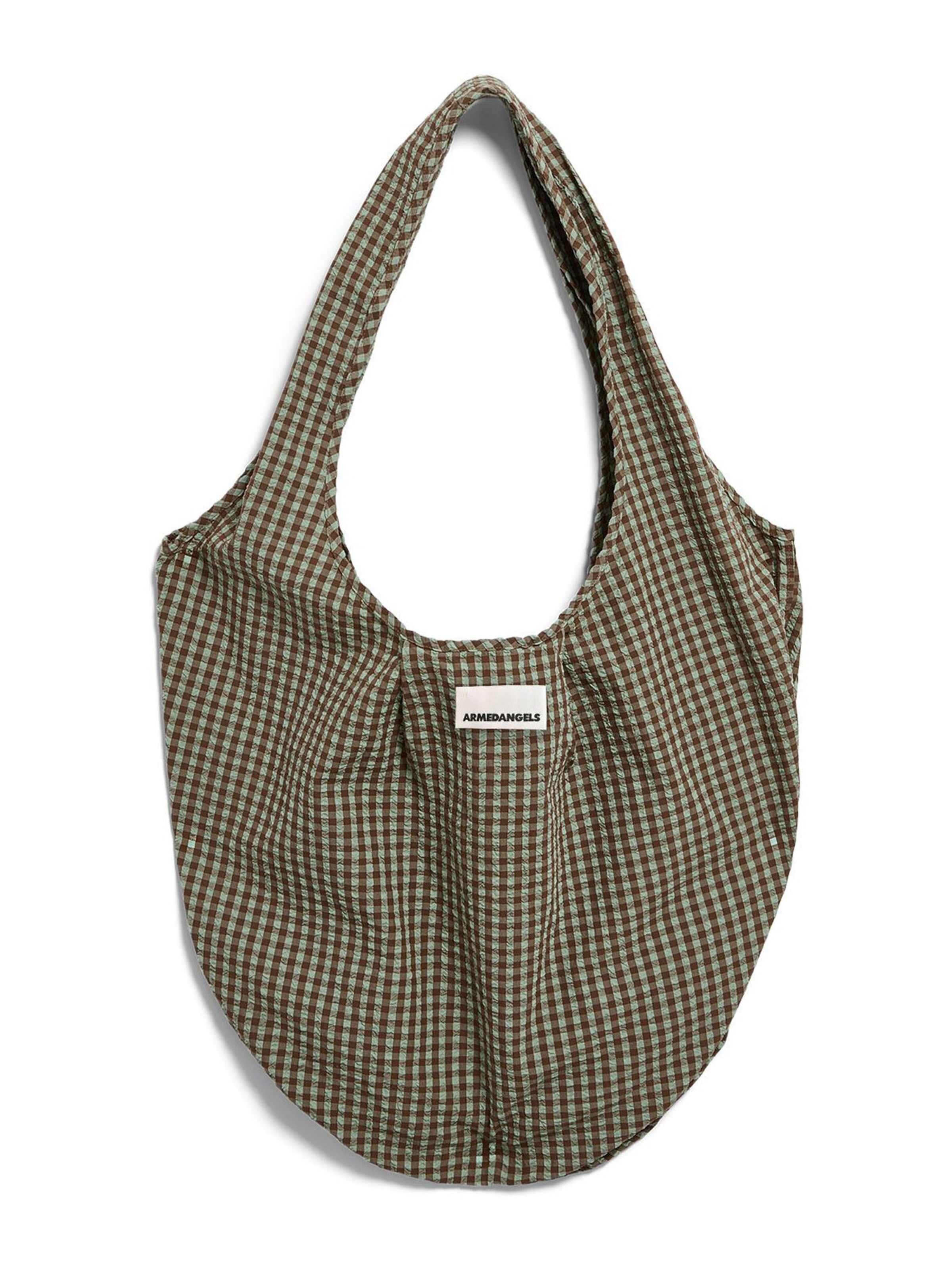 ARMEDANGELS Shopper 'VICHY SEERSUCKER' in Grün: Vorderseite