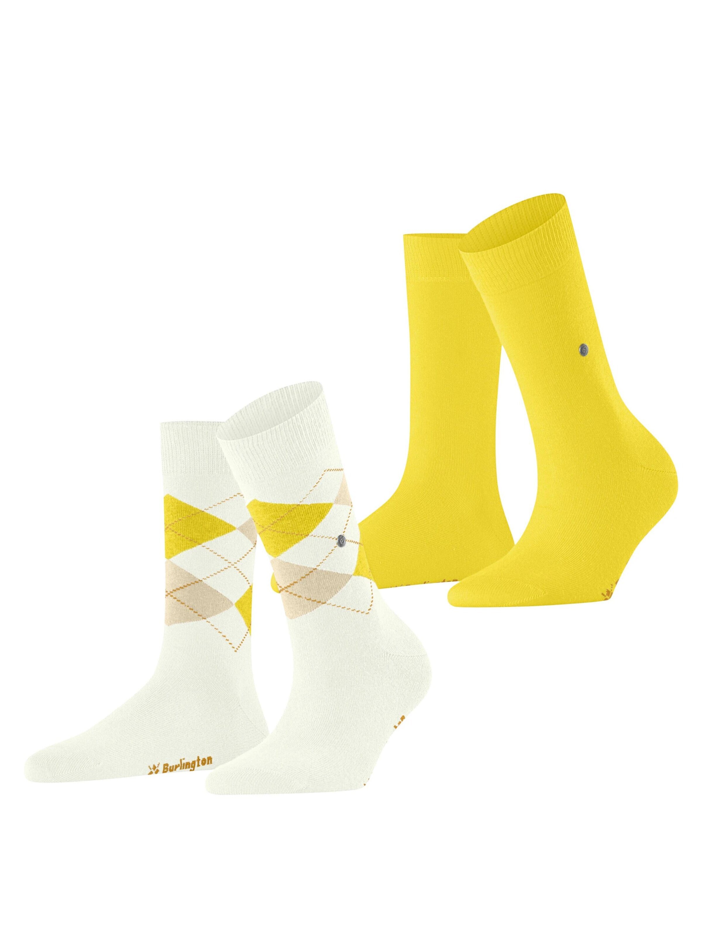 BURLINGTON Socken 'Everyday Mix 2-Pack'‌‌‌‌‌‌‌‌‌ in Weiß: Vorderseite