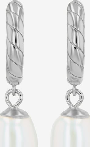 Akzent Ohrringe 'Jenni, 925 Sterlingsilber, langlebig' in Silber: Vorderseite