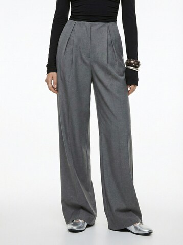 studioselect Широкий Брюки со складками 'Jessa' в Серый: спереди