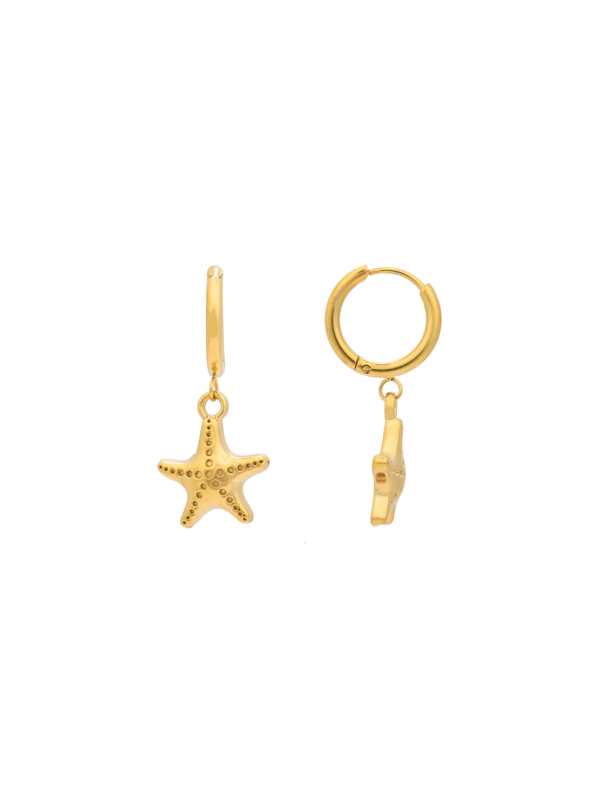 Luxenter - Brincos 'OKAWA' em amarelo: frente