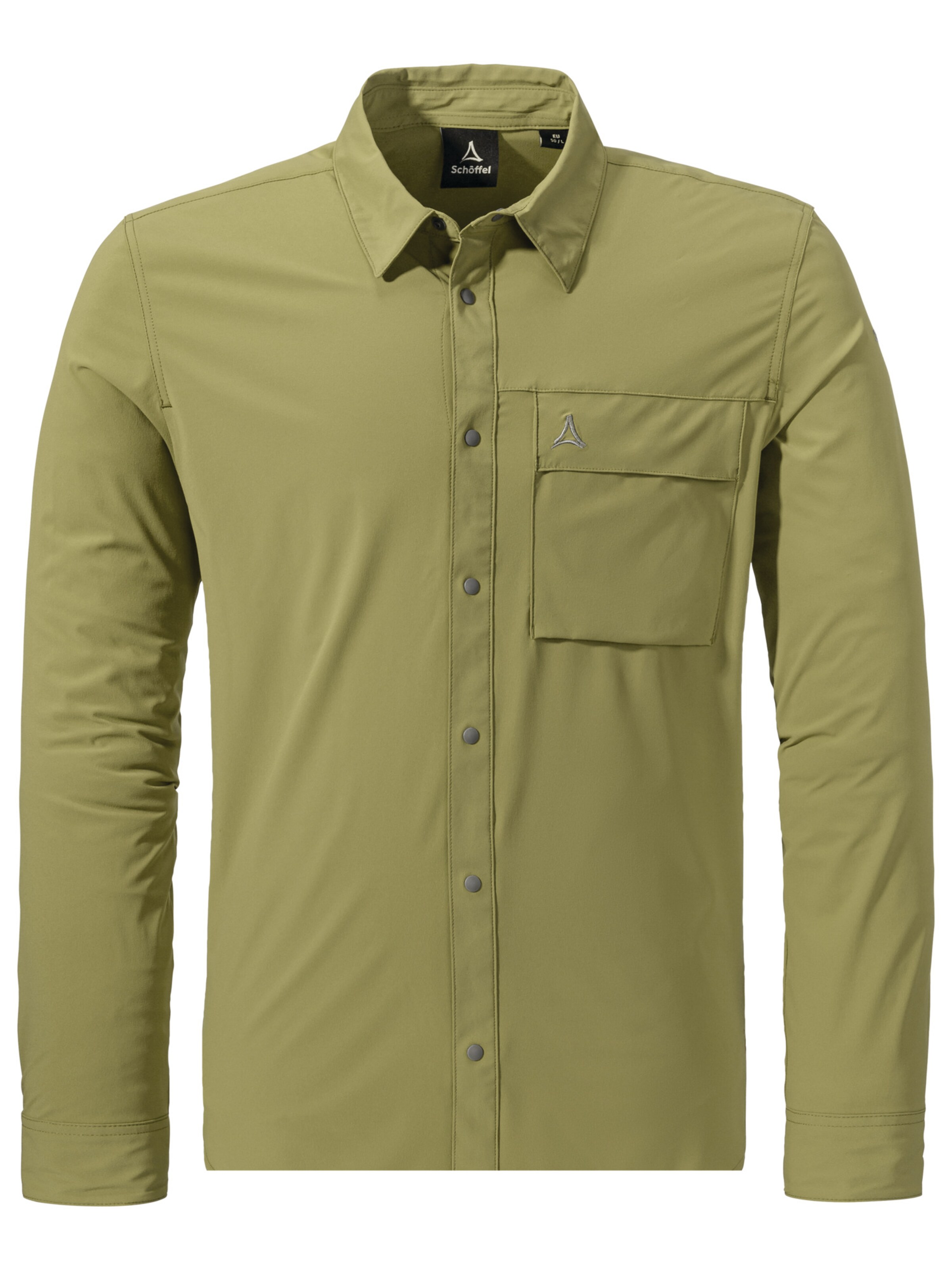 Coupe regular Chemise fonctionnelle ' Hiking Shirt Style Dunajec MNS ' Schöffel en vert : devant