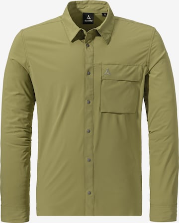 Schöffel Regular fit Functioneel overhemd ' Hiking Shirt Style Dunajec MNS ' in Groen: voorkant