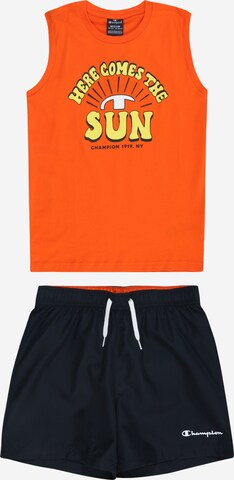 Champion Authentic Athletic Apparel Set in Oranje: voorkant