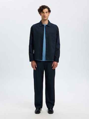 SELECTED Comfort fit Between-Season Jacket 'SLHTATE' in Blue