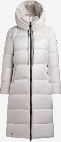 Manteau d’hiver 'NASHI' khujo en blanc : devant