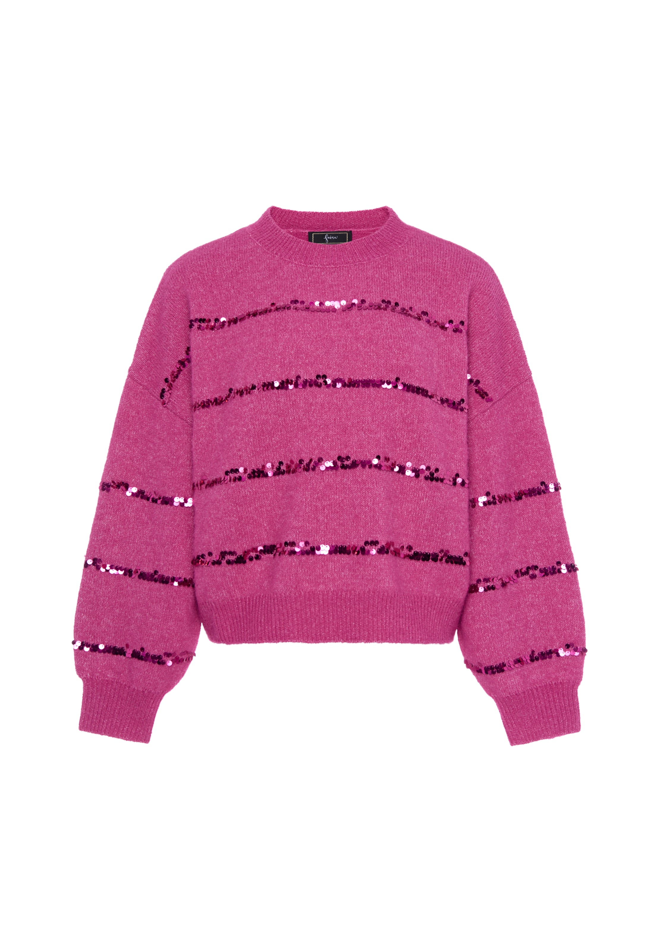 Pull-over 'Festive' faina en rose : devant